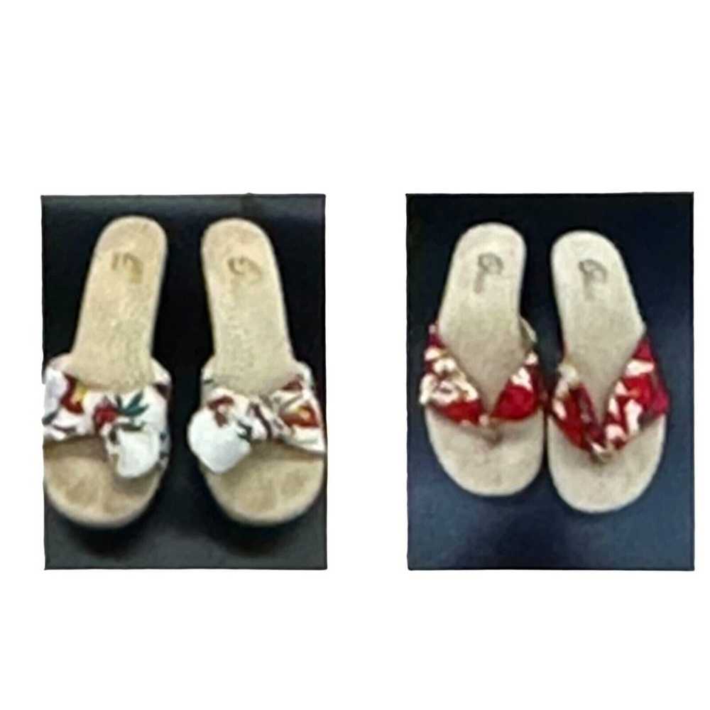 Sbicca Sandals Womens Floral 2 PAIR Size 7 EUC Vi… - image 1