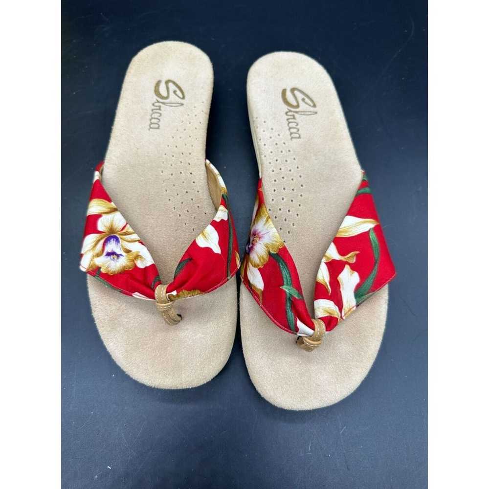 Sbicca Sandals Womens Floral 2 PAIR Size 7 EUC Vi… - image 3