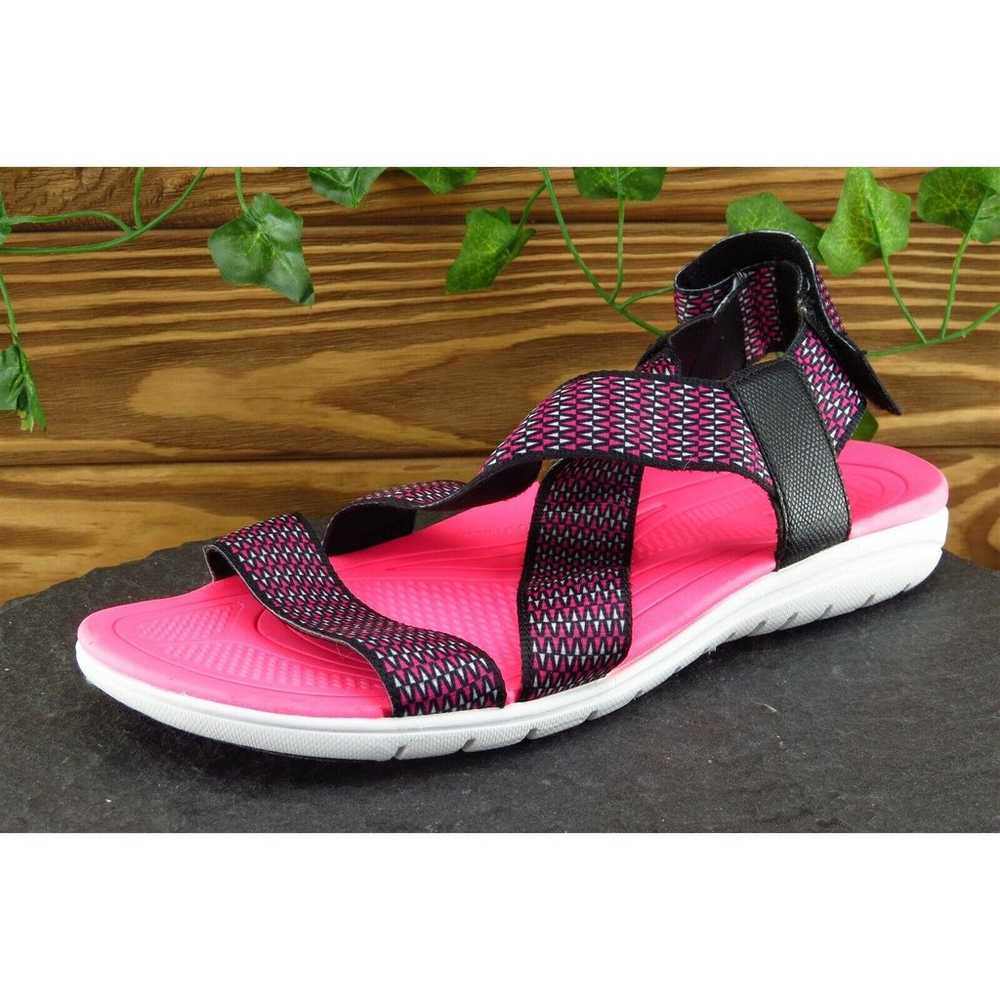 Ryka Sz 10 M Pink Sport Sandals Fabric Women Sand… - image 1