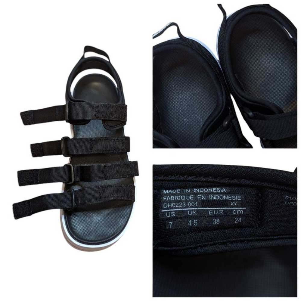 NIKE Icon Classic Sandals 24cm Black Thick Sole - image 10