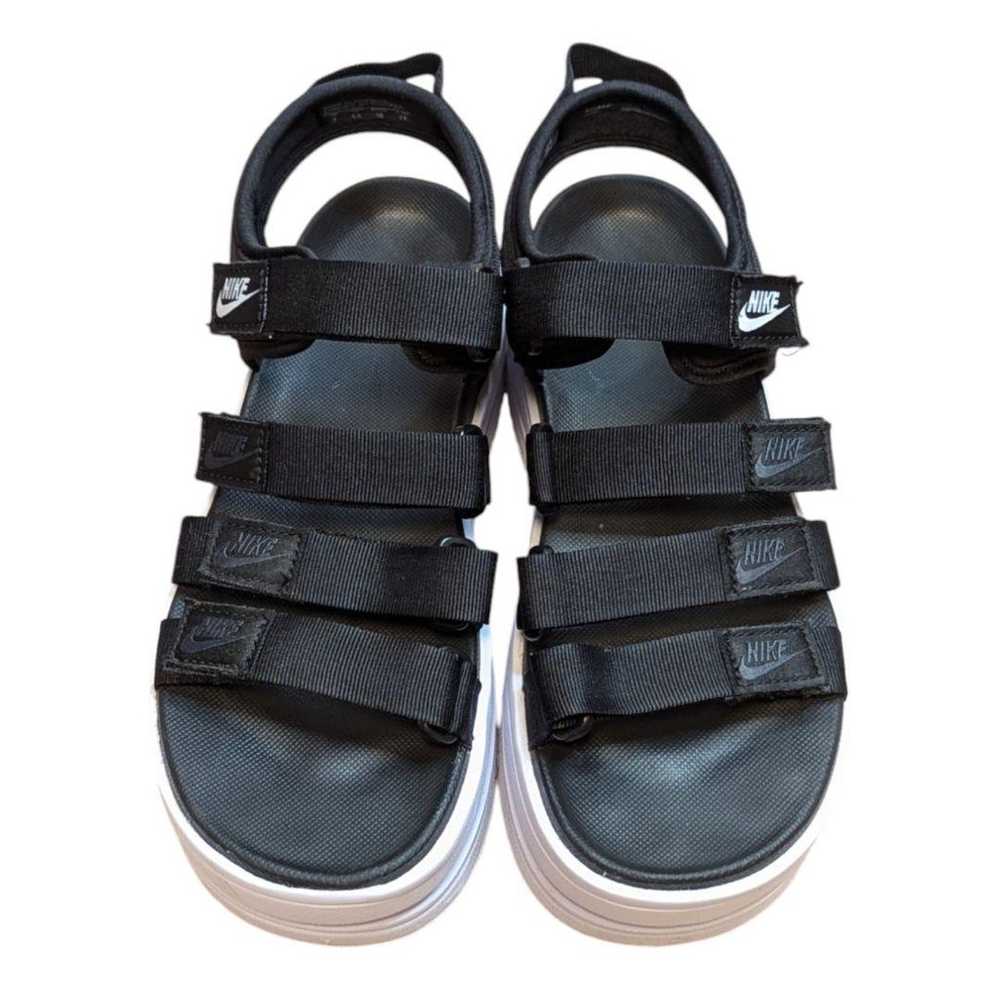 NIKE Icon Classic Sandals 24cm Black Thick Sole - image 2