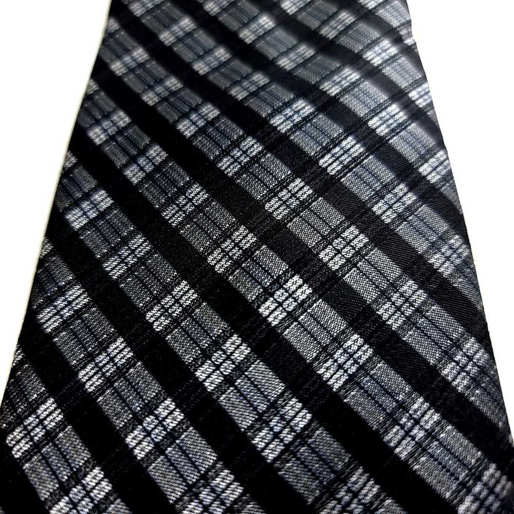 Calvin Klein Calvin Klein Gray Black Plaid Woven … - image 2