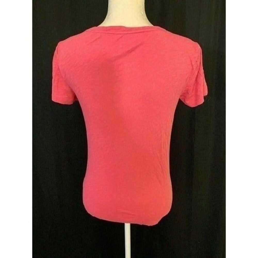 J Crew Womens Solid Pink Short Sleeve Top Vintage… - image 4