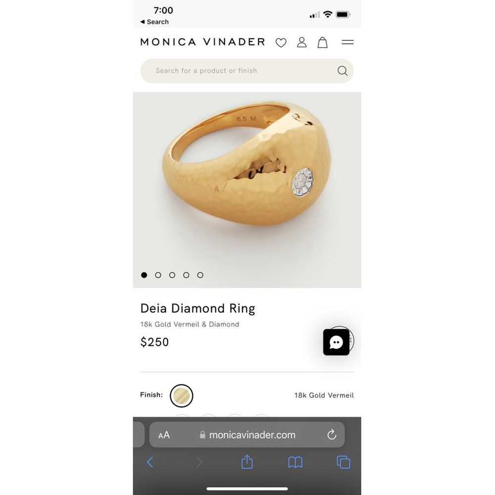 Monica Vinader Ring - image 2