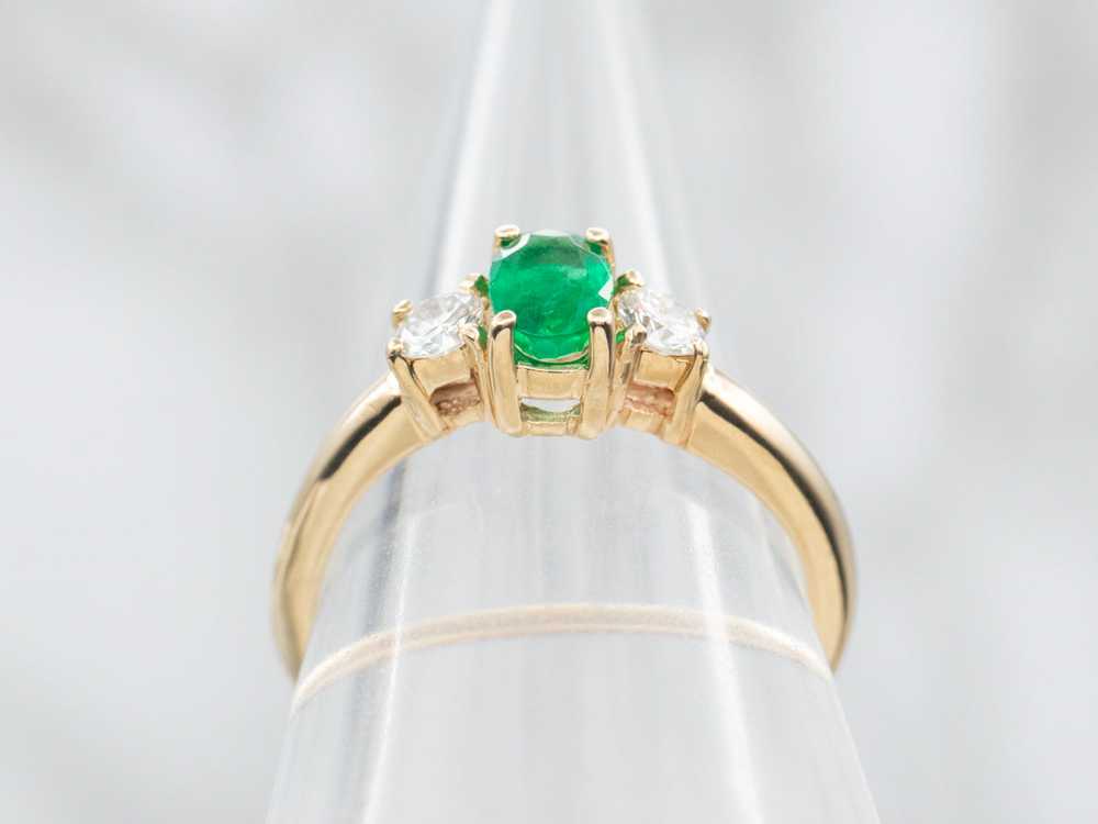 Emerald and Diamond Ring - image 3