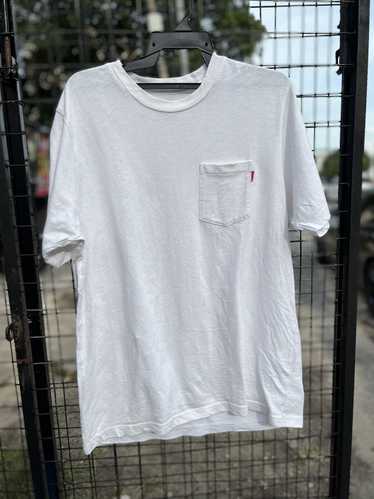 Streetwear × Supreme Supreme tee single pocket whi