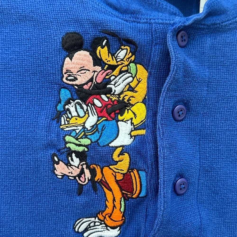 Vintage The Disney Store Embroidered Henley Short… - image 4