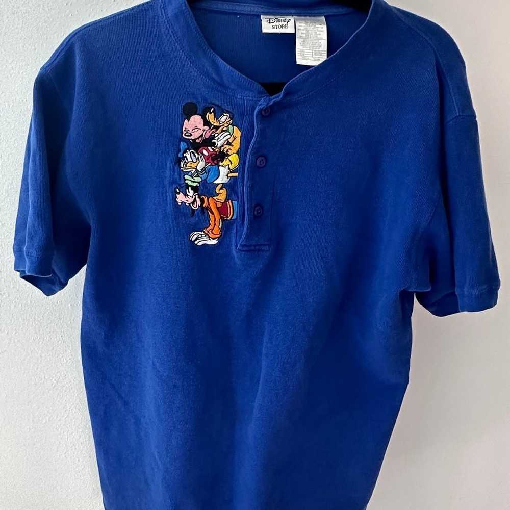 Vintage The Disney Store Embroidered Henley Short… - image 9