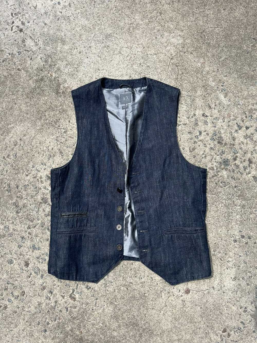 Armani Exchange Armani Exchange Denim Vest - image 1