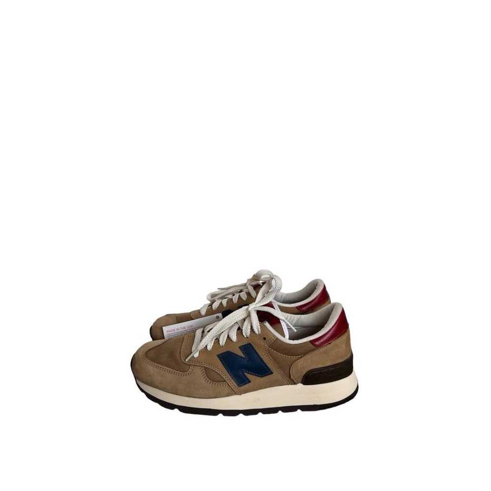 New Balance 990 leather low trainers - image 4