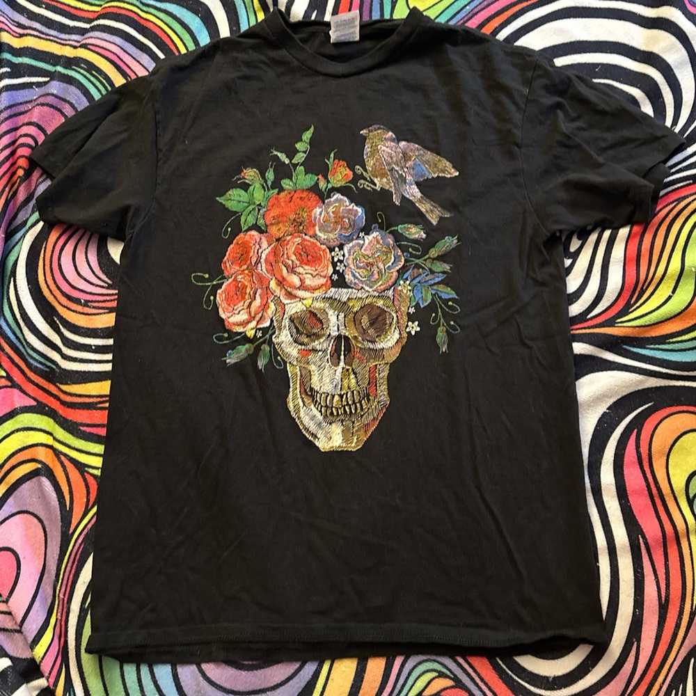 Skull Floral Graphic - image 1