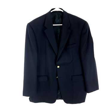 Chaps Chaps Wool 2 Gold Button Blazer 44L Blue