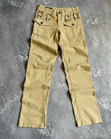 Gucci Vintage Gucci Metal GG Logo Cotton Pants Si… - image 1