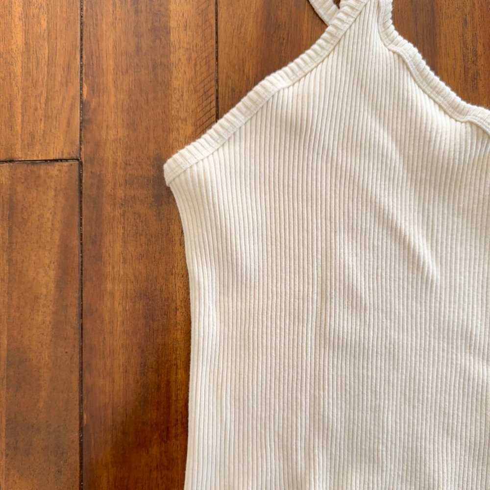 Anthropologie Beige Ribbed Halter Tank - image 6