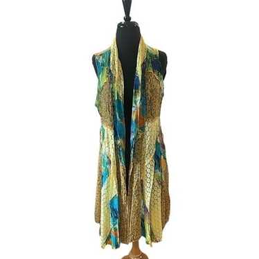 NWOT Vintage Concept Boho Artsy Patchwork Multico… - image 1