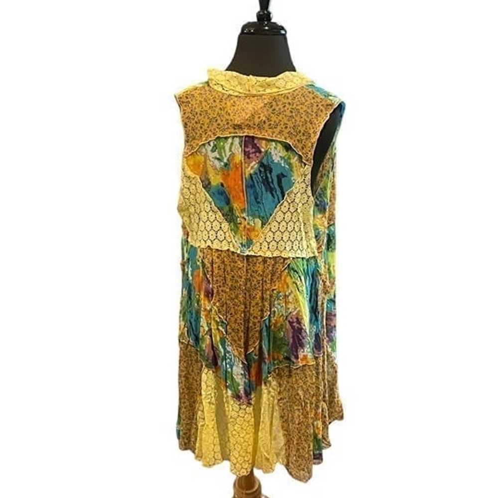 NWOT Vintage Concept Boho Artsy Patchwork Multico… - image 2