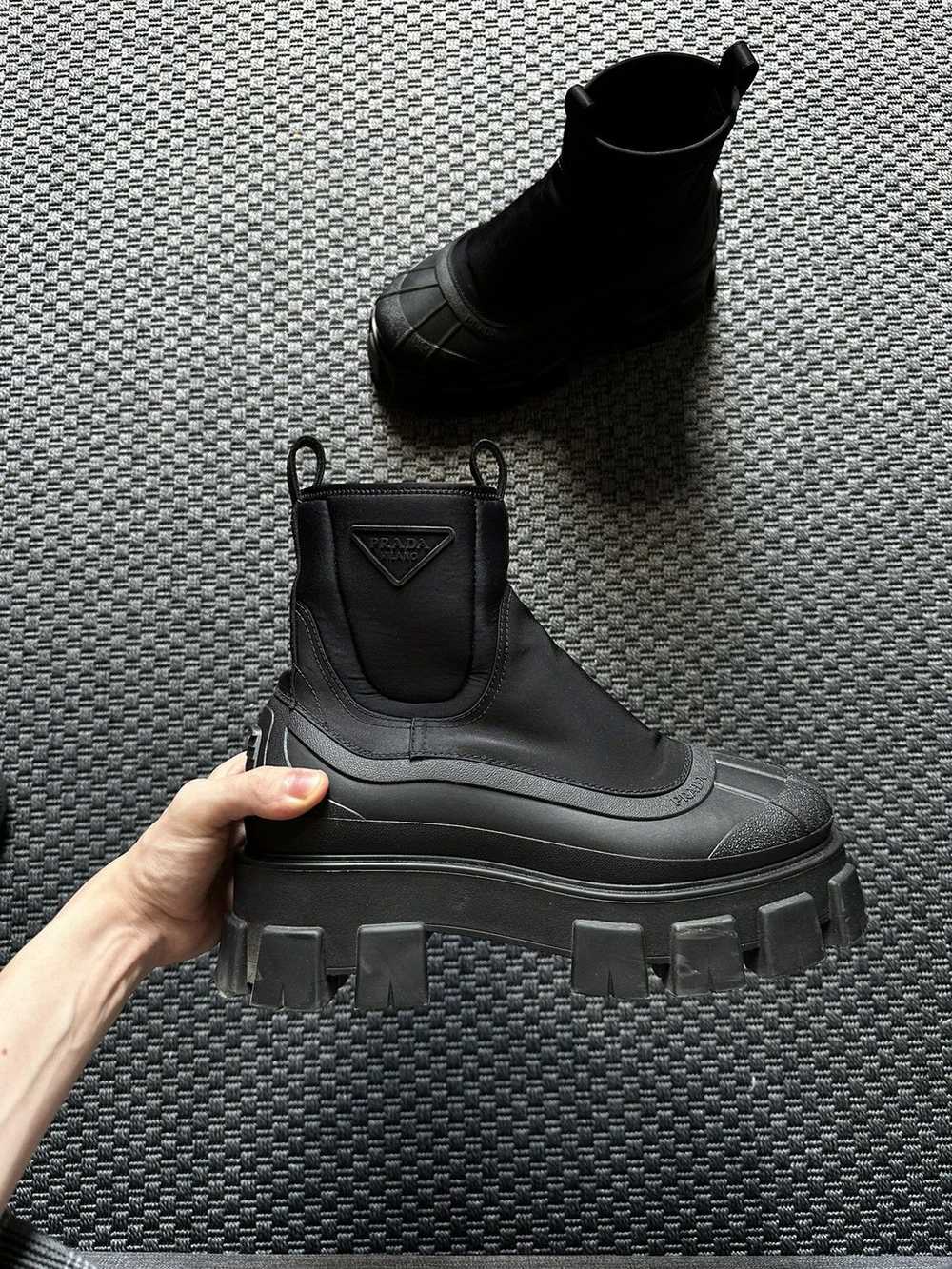 Prada Prada Monolith Re-nylon Gabardine Boots - image 2