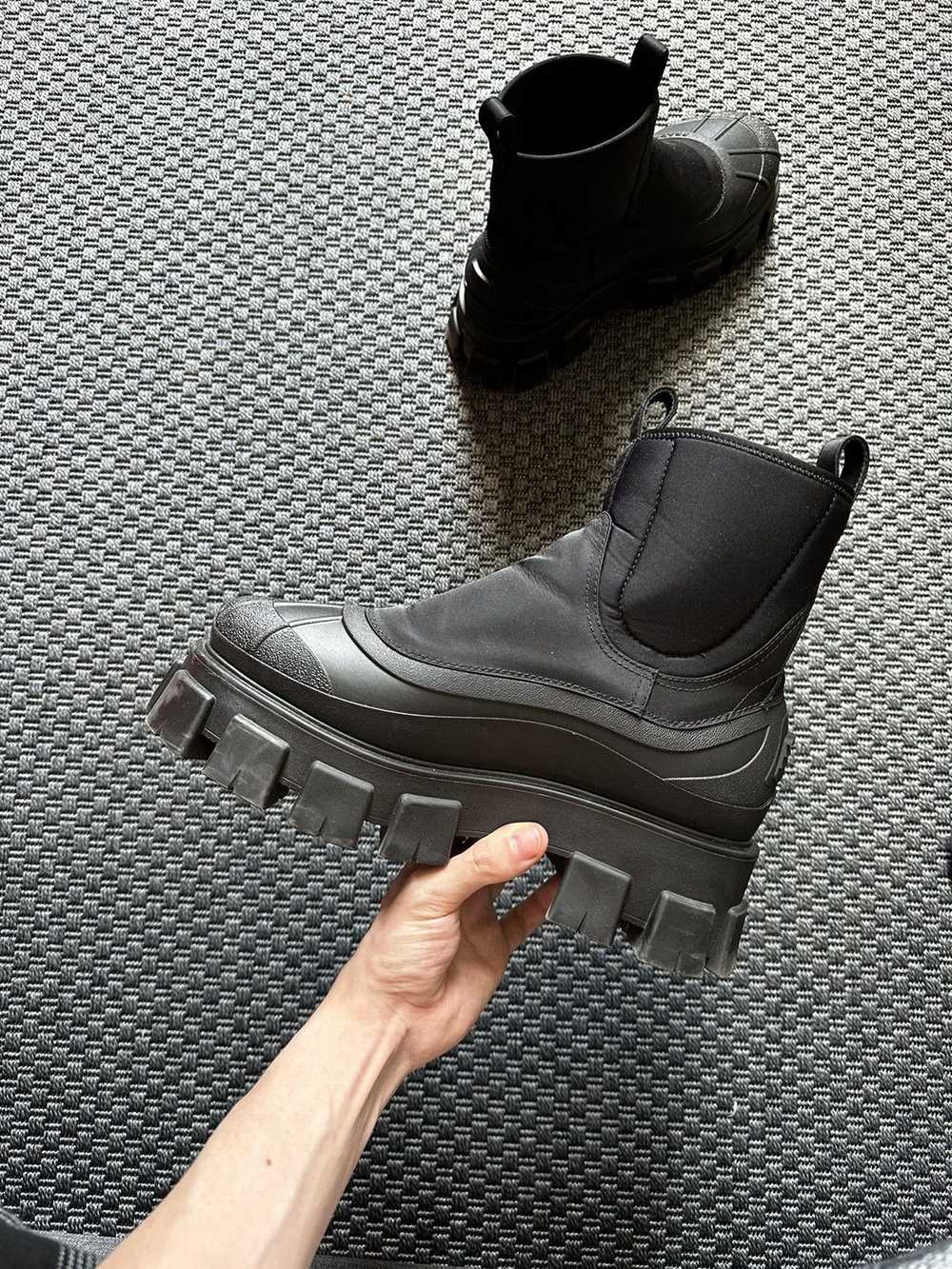 Prada Prada Monolith Re-nylon Gabardine Boots - image 6