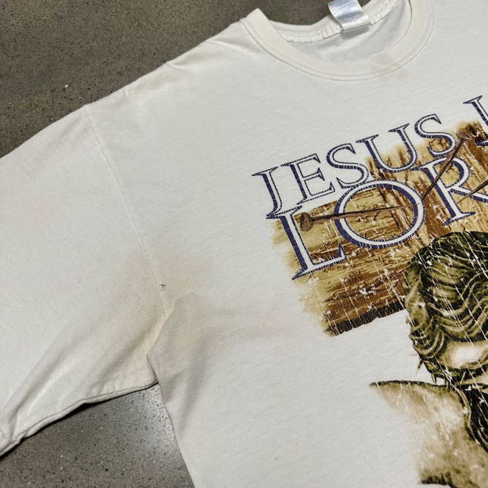 Vintage Vintage Jesus Is Lord Religious Art Shirt - image 4