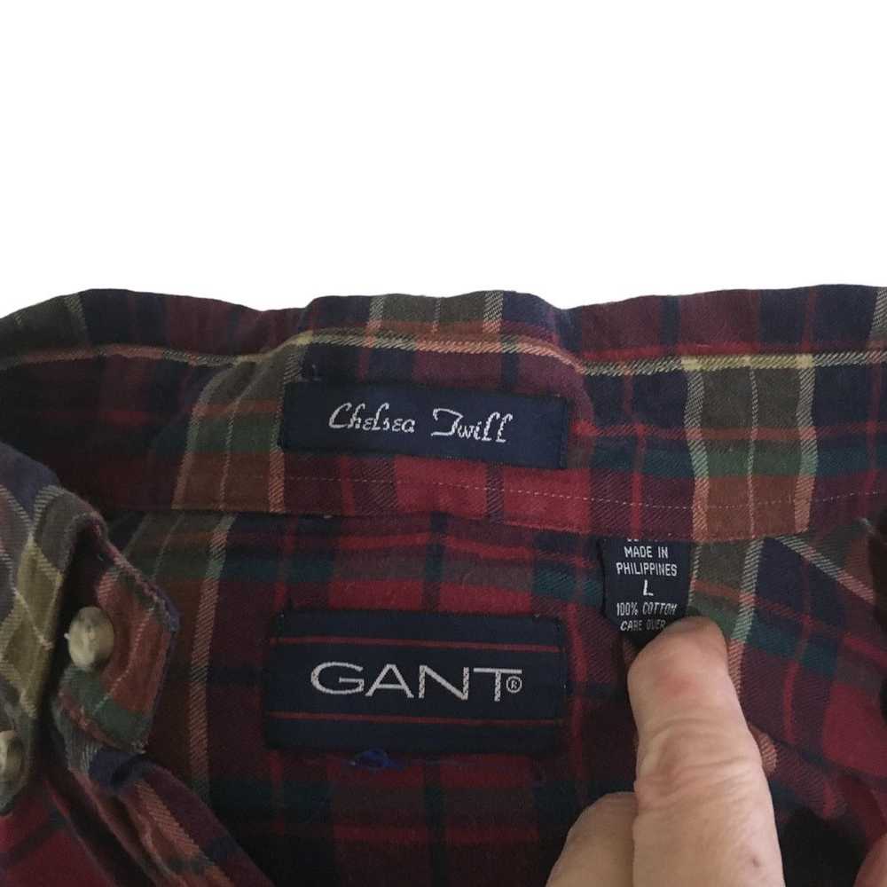 Gant Gant Chelsea Twill plaid long sleeve button … - image 3