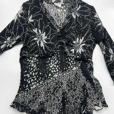 Vintage Alberto Makali Pleats Blouse - image 1