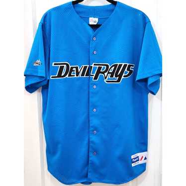 Majestic Tampa Bay Devil Rays 90s Majestic SKY bl… - image 1