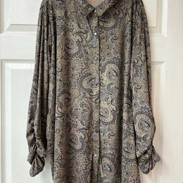 Susan Graver Paisley Print Top