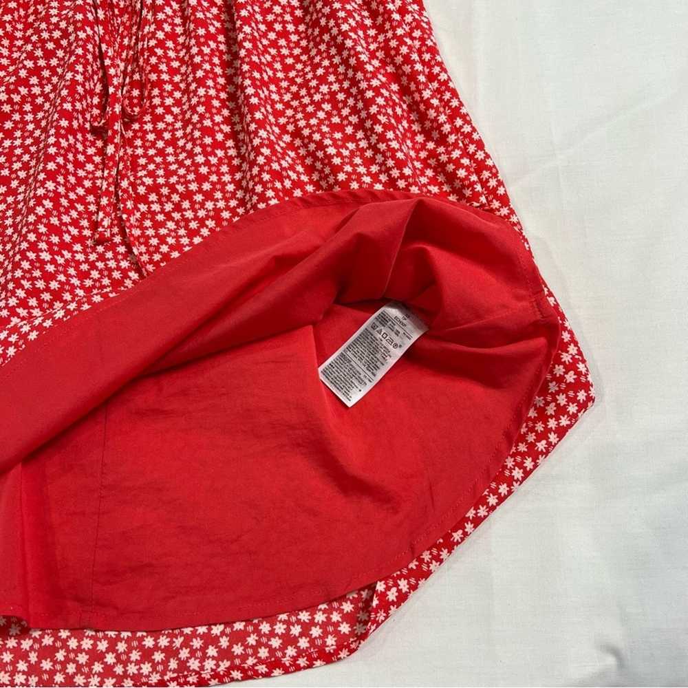 Gap GAP Women's XS Red Dress V-Neck Floral Print … - image 5