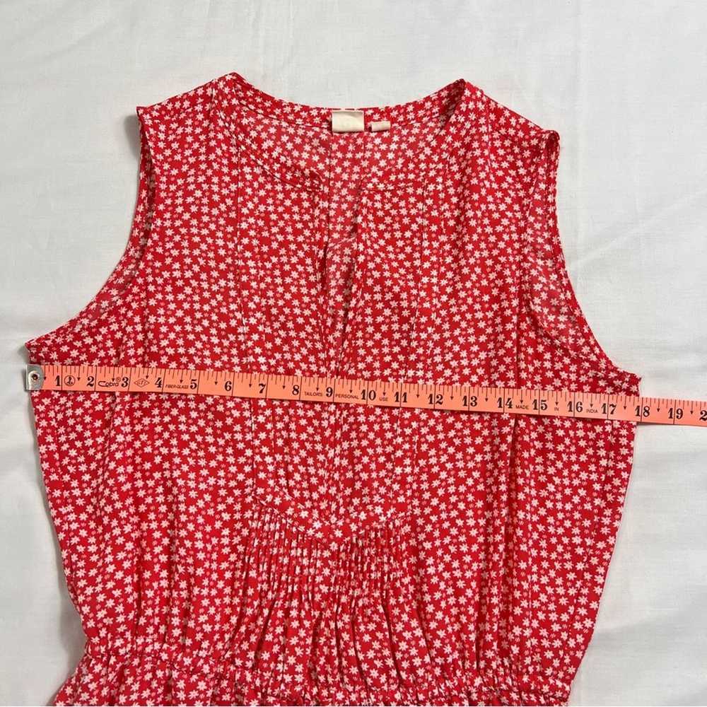 Gap GAP Women's XS Red Dress V-Neck Floral Print … - image 7