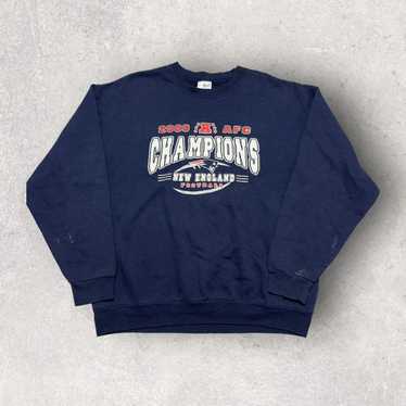 Official Jerzees NFL Football New England Patriots 2002 Super Bowl hot Sweatshirt XL