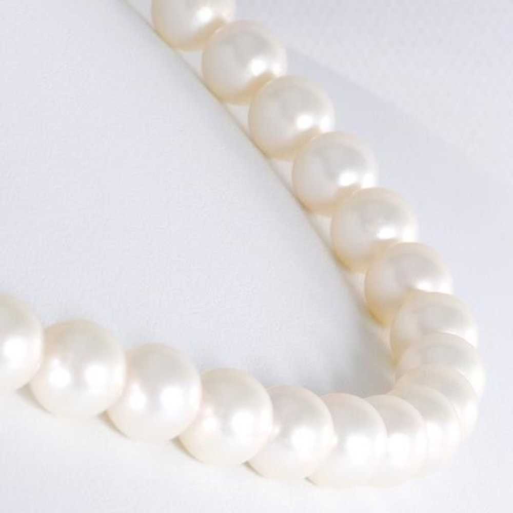 Other LuxUness Silver Akoya Pearl Necklace 44cm M… - image 2