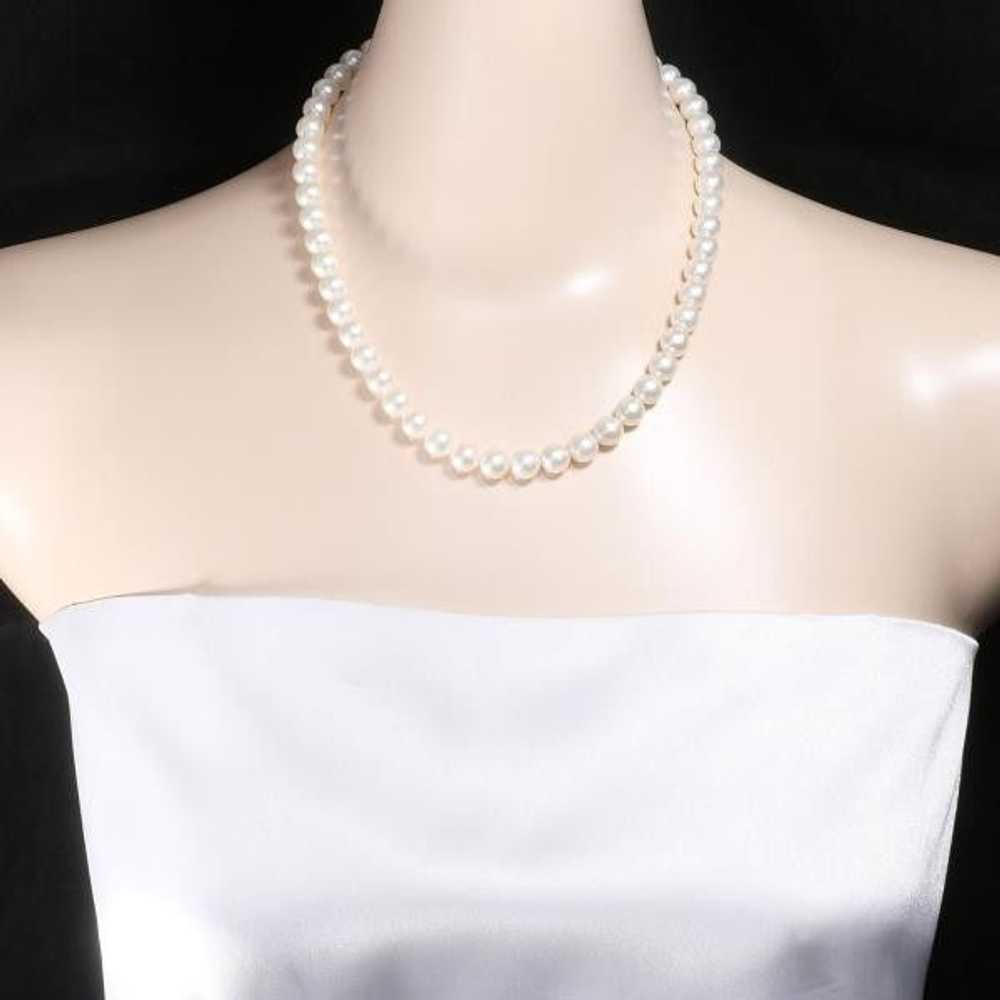 Other LuxUness Silver Akoya Pearl Necklace 44cm M… - image 3