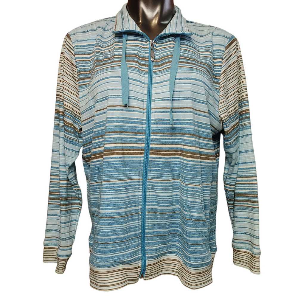 Other Allison Daley Women's Petite Blue Stripped … - image 1