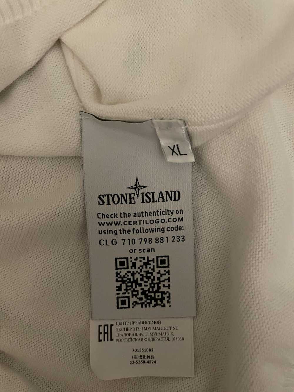 Stone Island Stone Island Patch White Knit Sweater - image 5