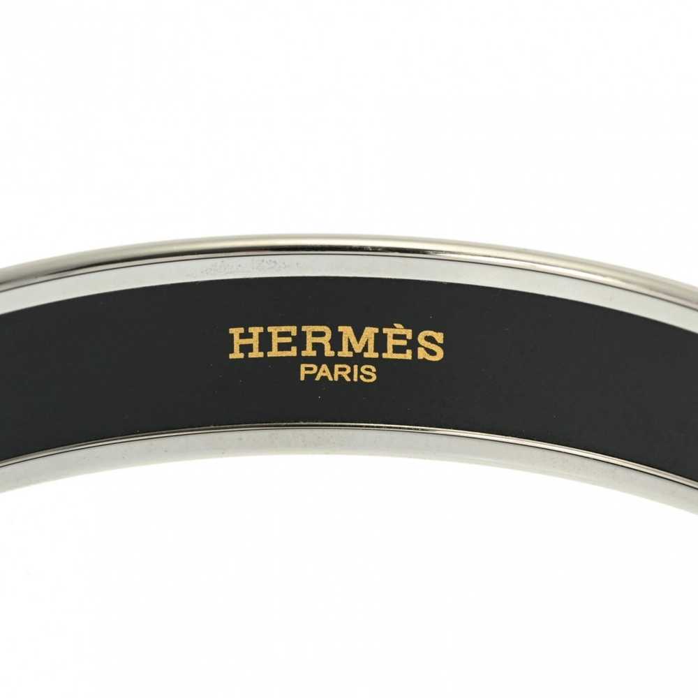 Hermes Hermes Emaille PM Bangle White Women's Met… - image 5