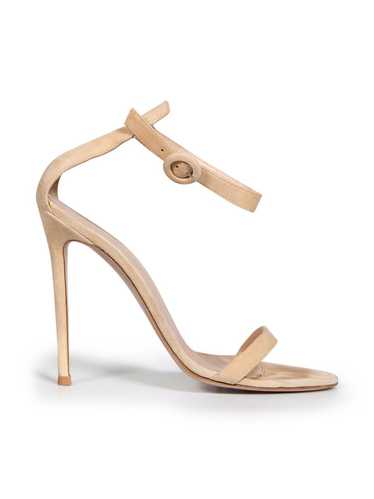 Gianvito Rossi Beige Suede Open-Toe Sandals - image 1