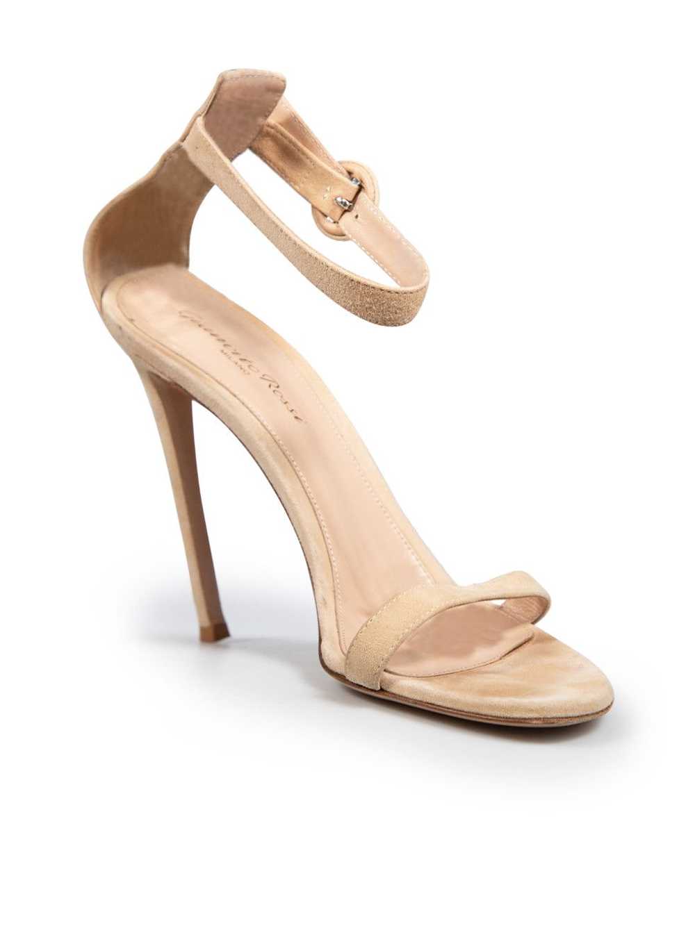 Gianvito Rossi Beige Suede Open-Toe Sandals - image 2