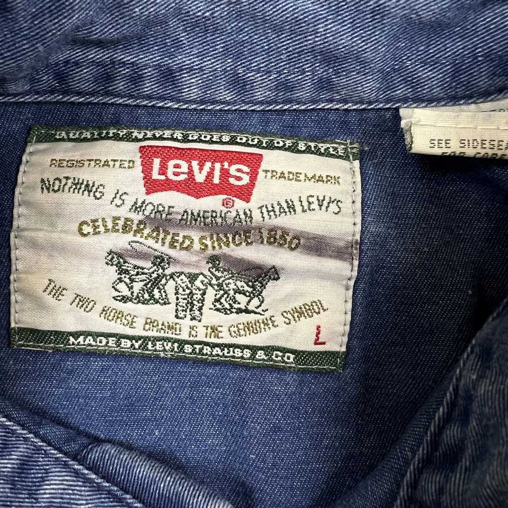 Levi's × Streetwear × Vintage Levi's Denim Shirt … - image 4