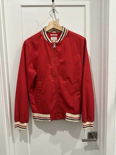 Gant Rugger Gant Rugger Varsity Jacket in Red