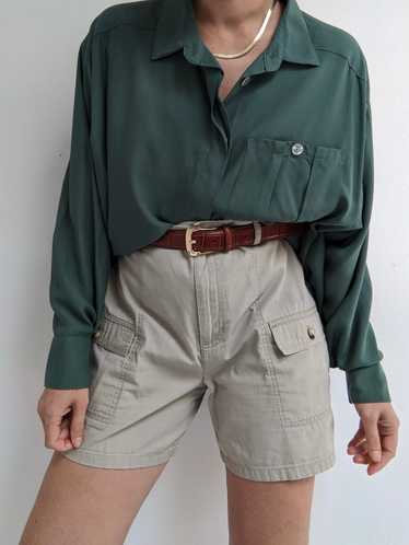 90s Stone Khaki Cargo Shorts