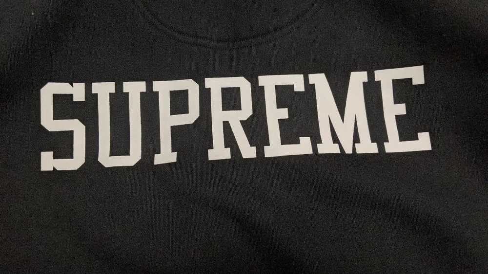 Champion × Supreme Champion Hooded Sweatshirt (BL… - image 3