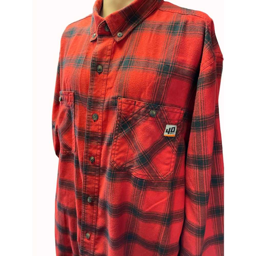 Other 40 Grit By Duluth Men's Red Flannel Long SL… - image 2