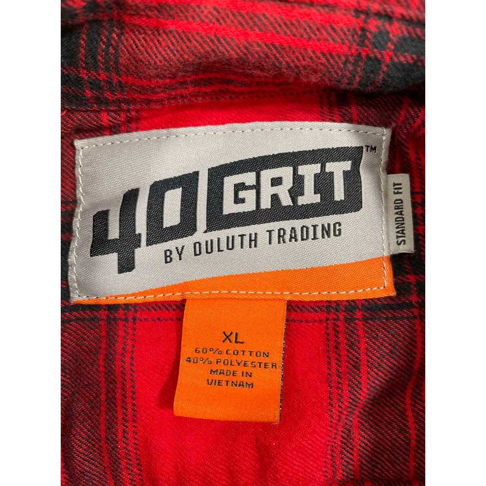 Other 40 Grit By Duluth Men's Red Flannel Long SL… - image 4