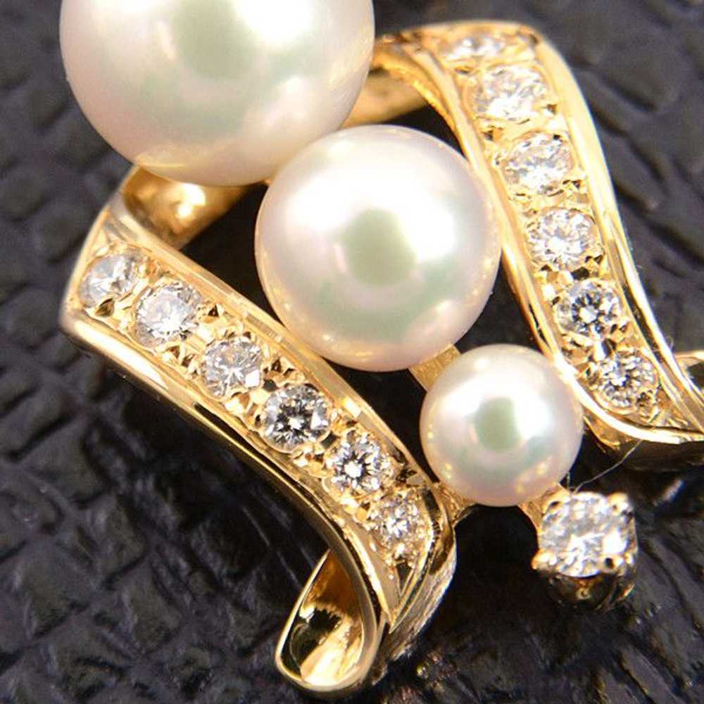 Mikimoto Mikimoto Mikimoto K18 Pearl Diamond Pend… - image 8