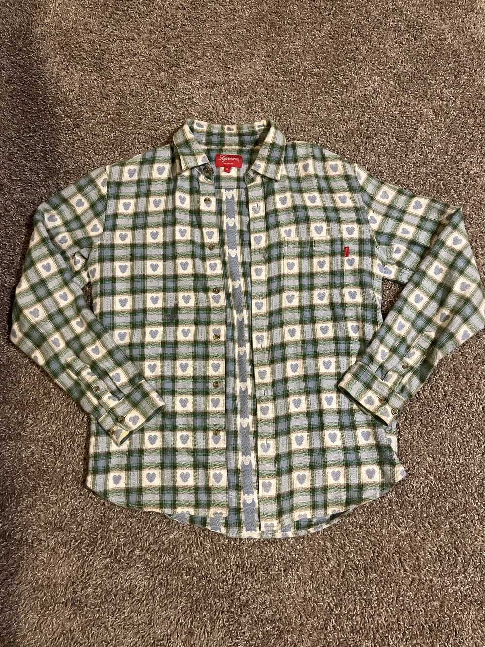 Supreme Supreme hearts plaid flannel - image 1