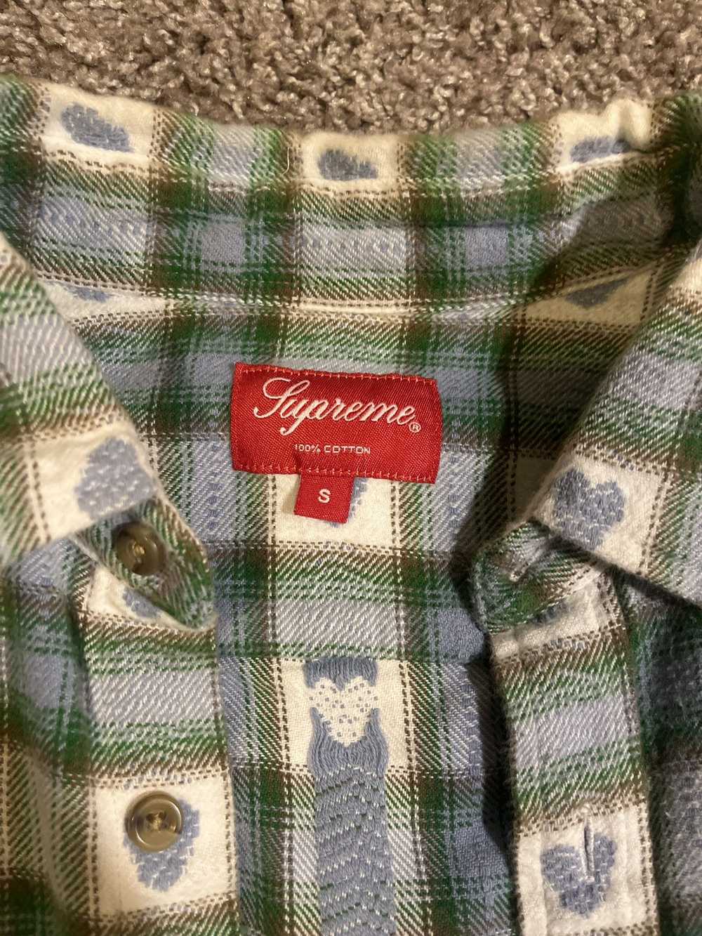 Supreme Supreme hearts plaid flannel - image 5