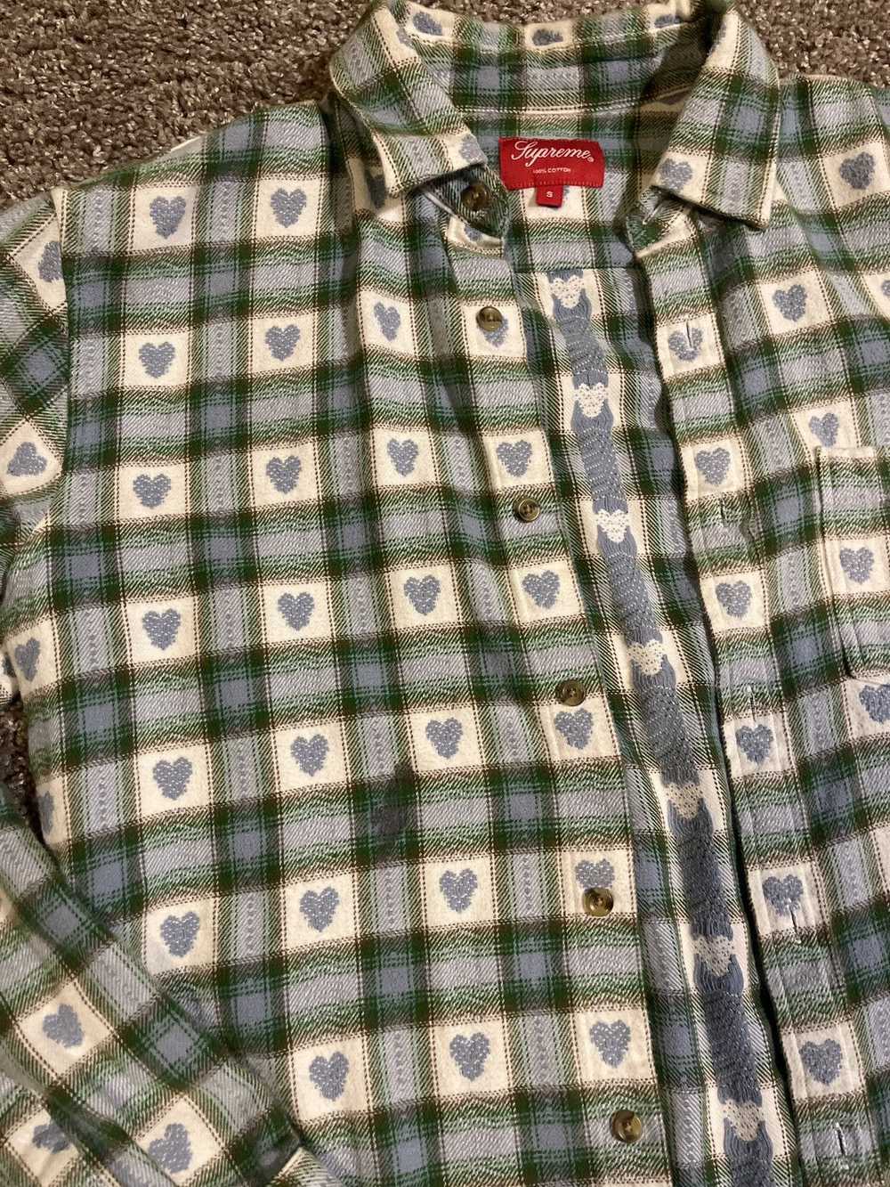 Supreme Supreme hearts plaid flannel - image 6