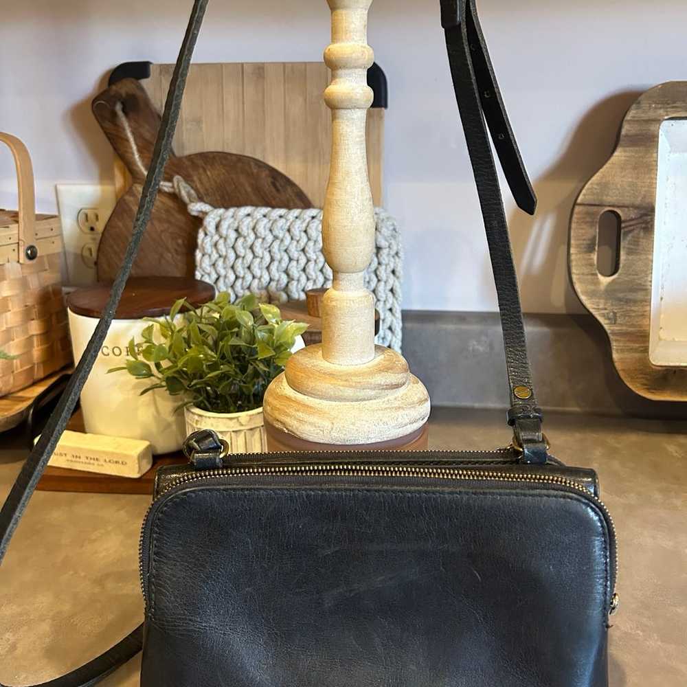 Madewell black leather vintage Crossbody - image 1