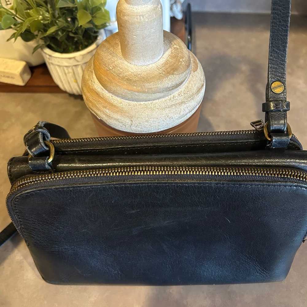 Madewell black leather vintage Crossbody - image 2