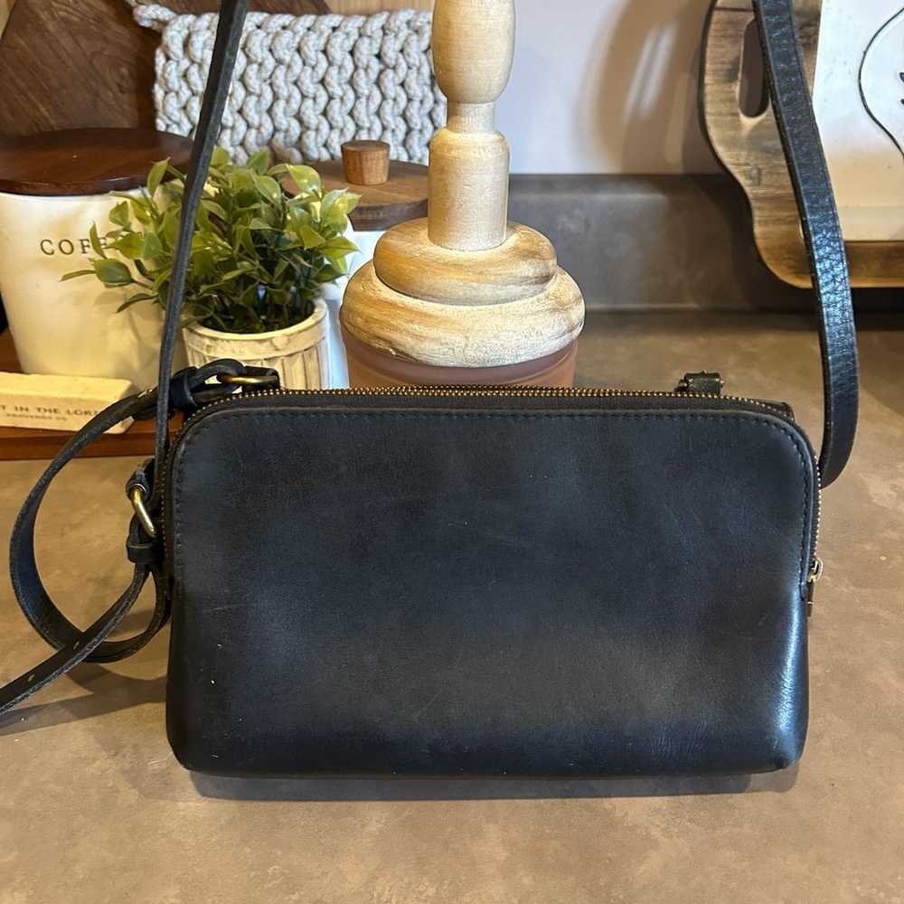 Madewell black leather vintage Crossbody - image 3